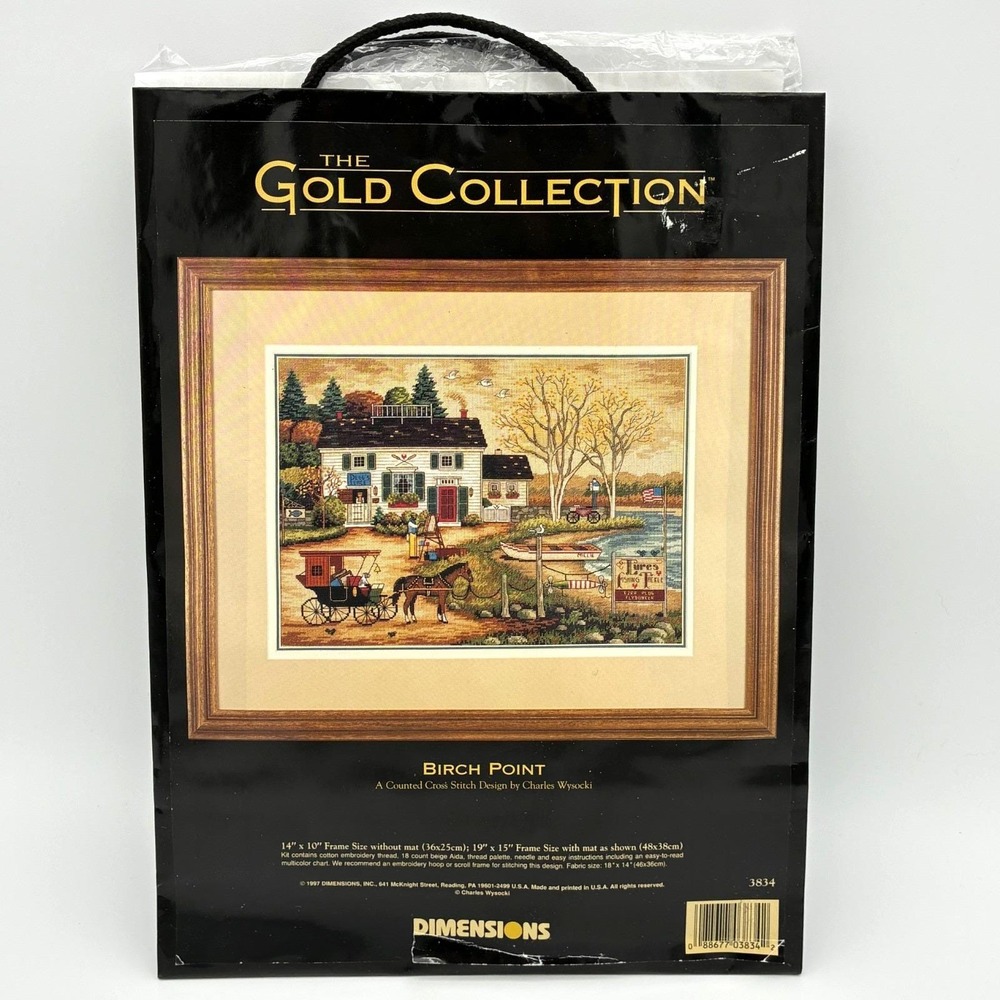 Dimensions Gold Collection Cross Stitch Kit Birch Point Charles Wysocki 3834